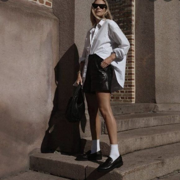 !! ANOTHER FULL RESTOCK !! Black Patent Leather Chunky Sole Penny Loafers - Picture 5 of 12